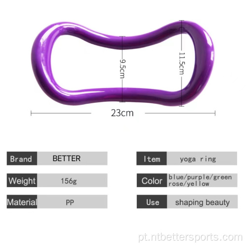 Fitness Pilates Circle Yoga Wave Stretch Massage Ring